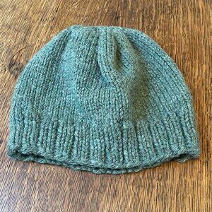Handmade Knit Hat - Dark Green